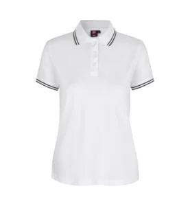 Kontrast poloshirt | stretch | dame