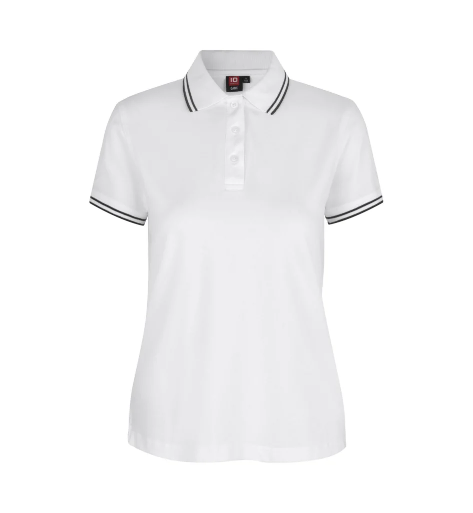 Kontrast poloshirt | stretch | dame