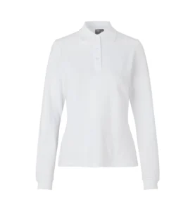 Langærmet poloshirt | stretch | dame