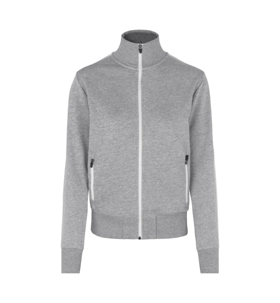 Sweat cardigan | kontrast | dame