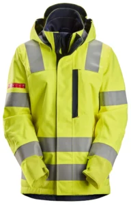 ProtecWork, High-Vis vandtæt dameskaljakke, klasse 3