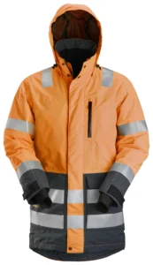 High-Vis vandtæt vinterparka, klasse 3