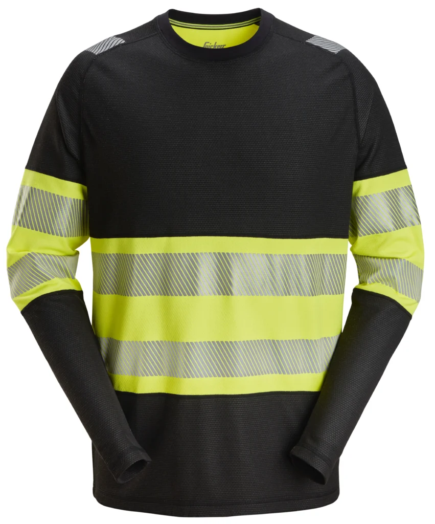High-Vis langærmet T-shirt, klasse 1