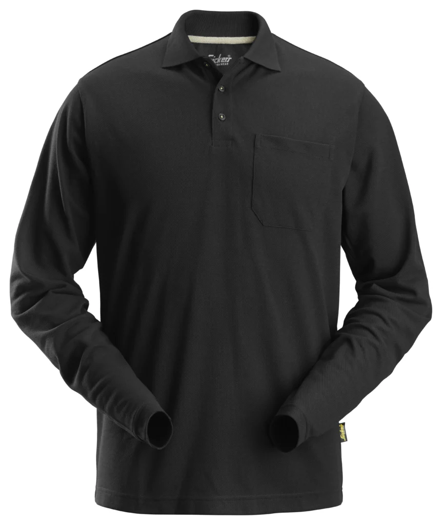 Langærmet polo shirt