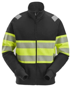 High-Vis sweatjakke med lang lynlås, klasse 1
