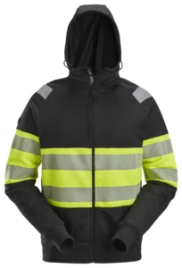 High-Vis hættetrøje med lang lynlås, klasse 1