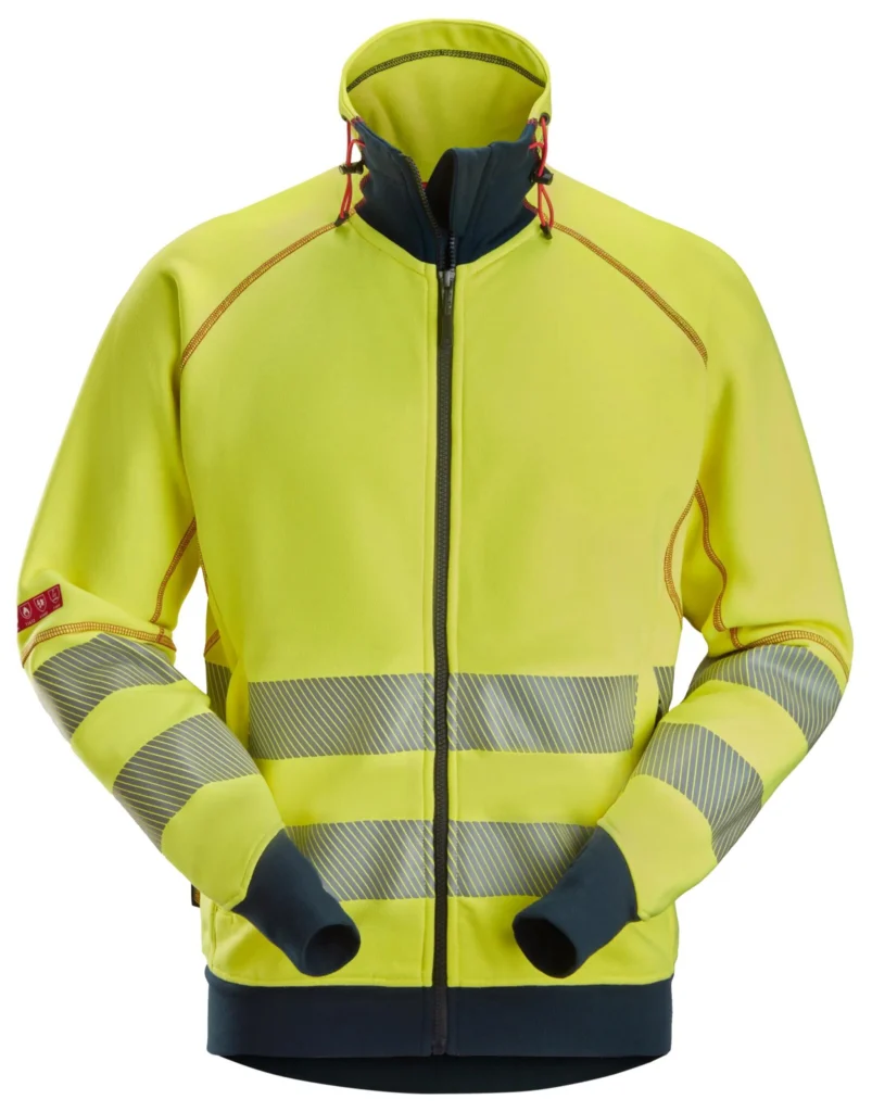 ProtecWork, High-Vis lysbuebeskyttende trøje med gennemgående lynlås, klasse 3/2