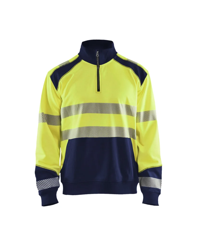 High Vis Sweatshirt half zip