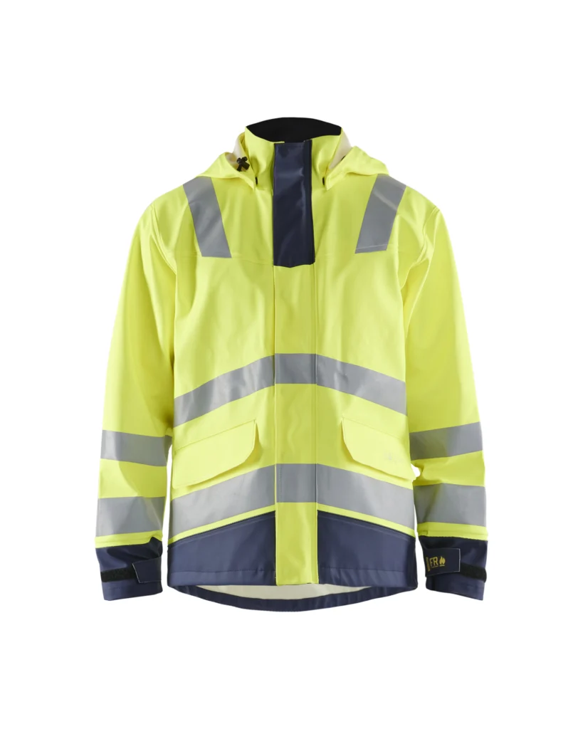 High Vis Flammehæmmende Regnjakke Level 2