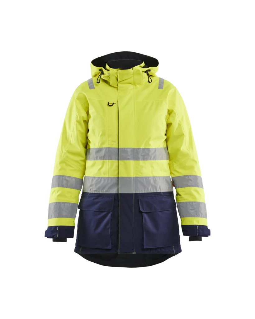 Dame High Vis Vinterparkajakke