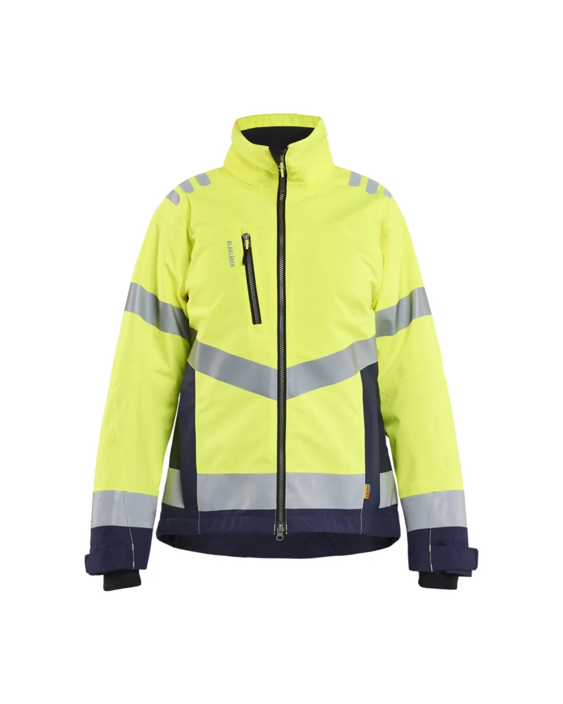 Dame High Vis Letforet Vinterjakke