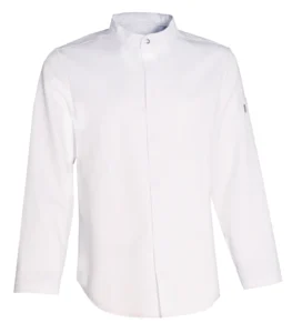 Unisex kokkejakke med lange ærmer - Hvid