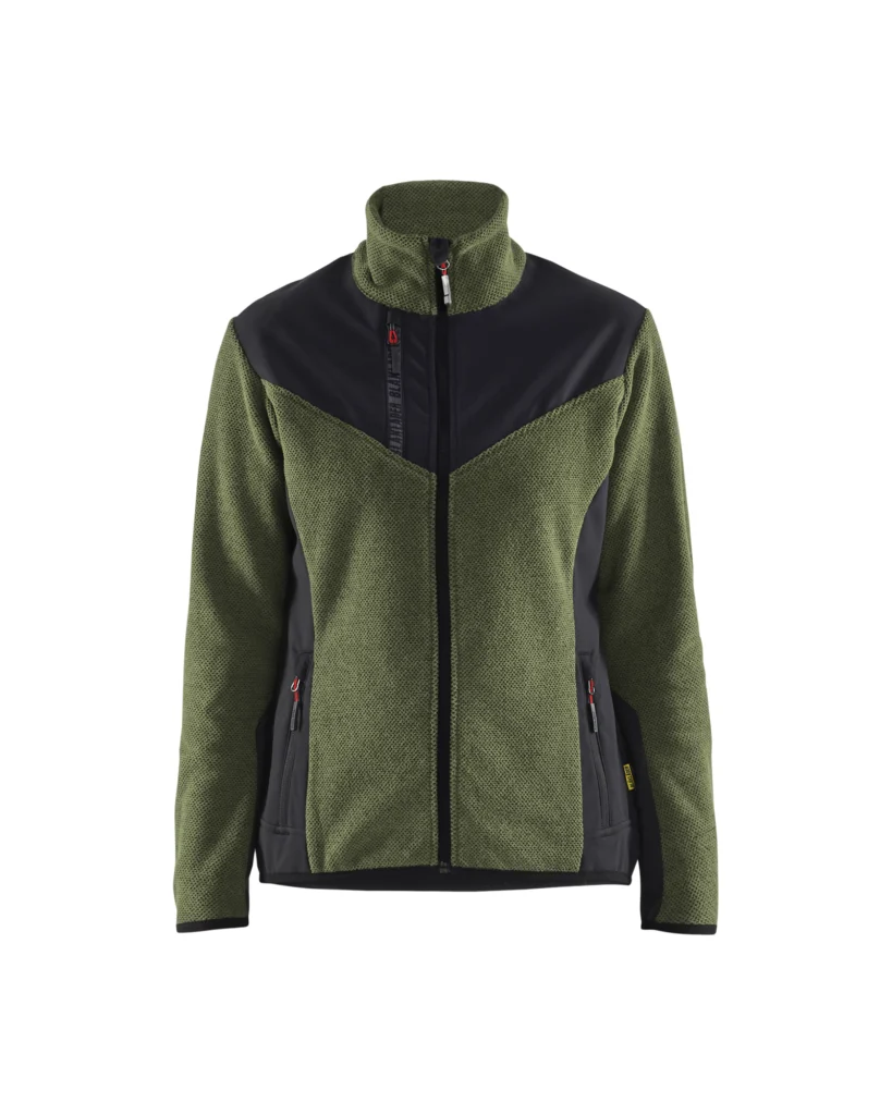 Dame Strikket jakke med Softshell