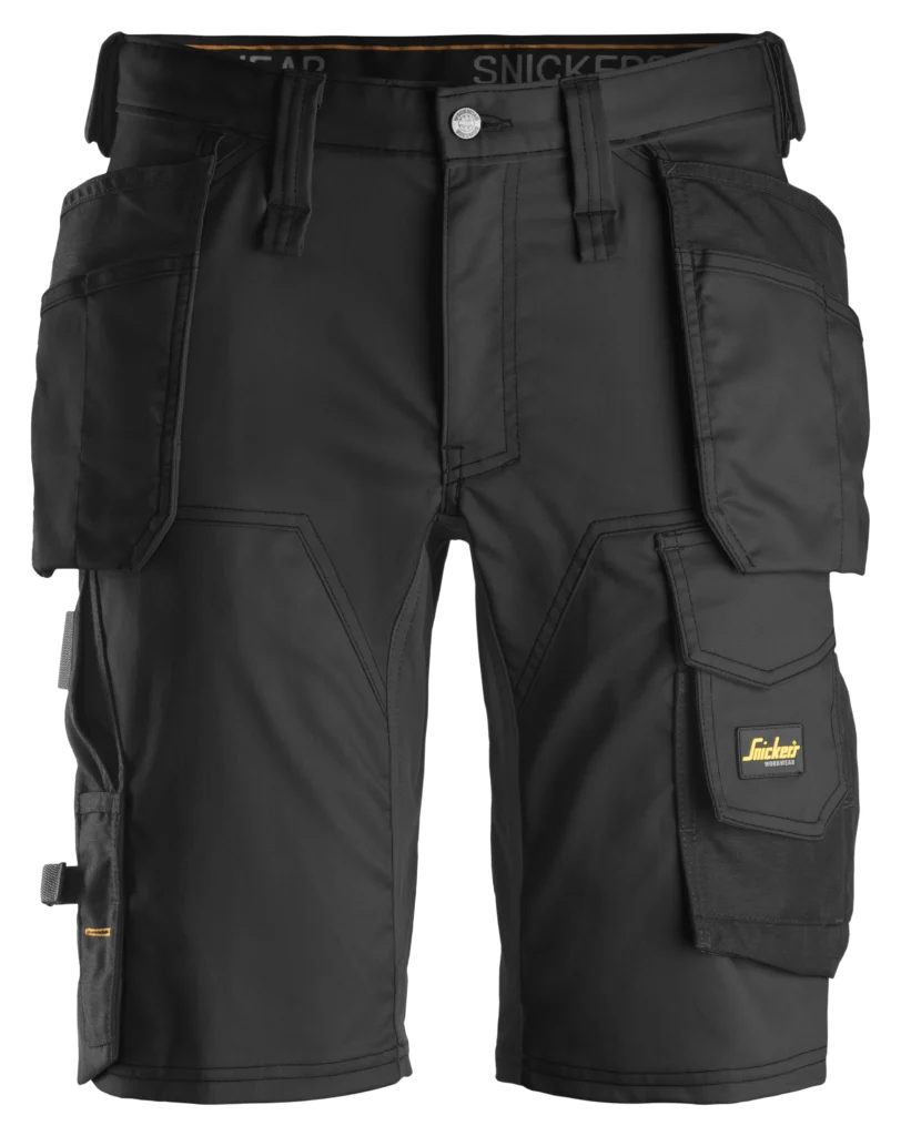 AllroundWork, stretch shorts med hylsterlommer