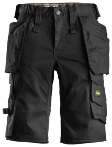 AllroundWork, stretch dameshorts med hylsterlommer