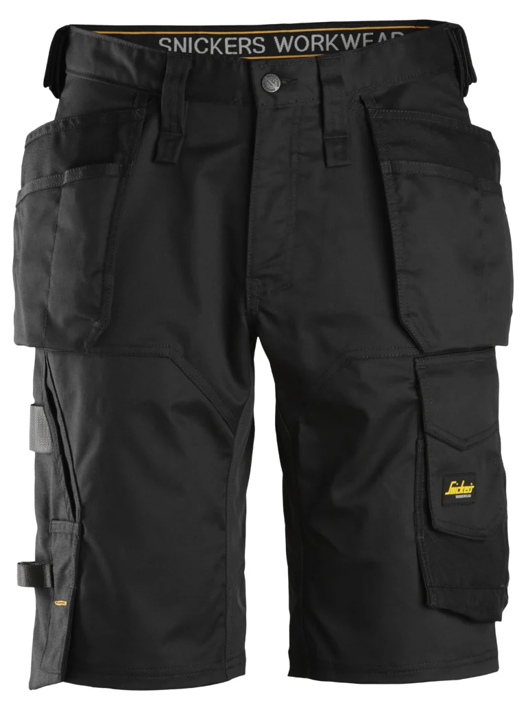 AllroundWork, stretch shorts med loose fit og hylsterlommer