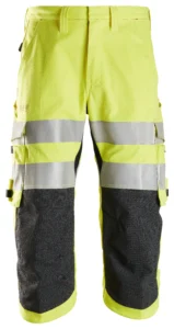 ProtecWork, flammehæmmende High-Vis piratbukser, klasse 2