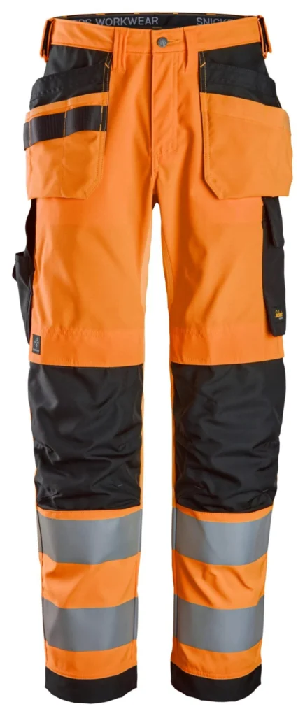 High-Vis bukser med hylsterlommer Klasse 2