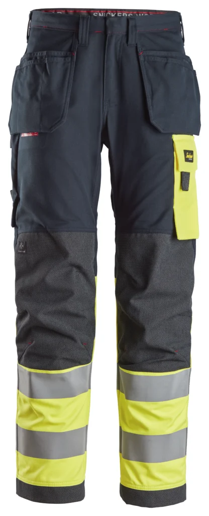 ProtecWork, flammehæmmende High-Vis arbejdsbukser, klasse 1