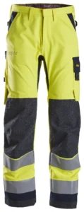 ProtecWork, flammehæmmende High-Vis arbejdsbukser, klasse 2