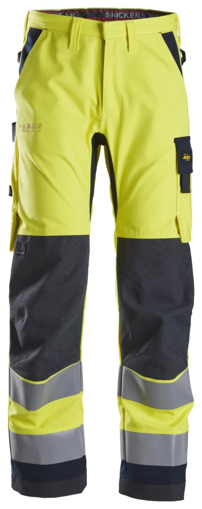 ProtecWork, flammehæmmende High-Vis arbejdsbukser, klasse 2