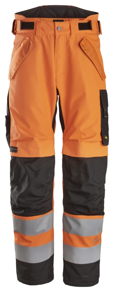 High-Vis vandtætte 37.5® 2-lags bukser med let vattering, klasse 2