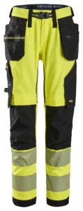 High-Vis stretch arbejdsbukser med hylsterlommer, klasse 2
