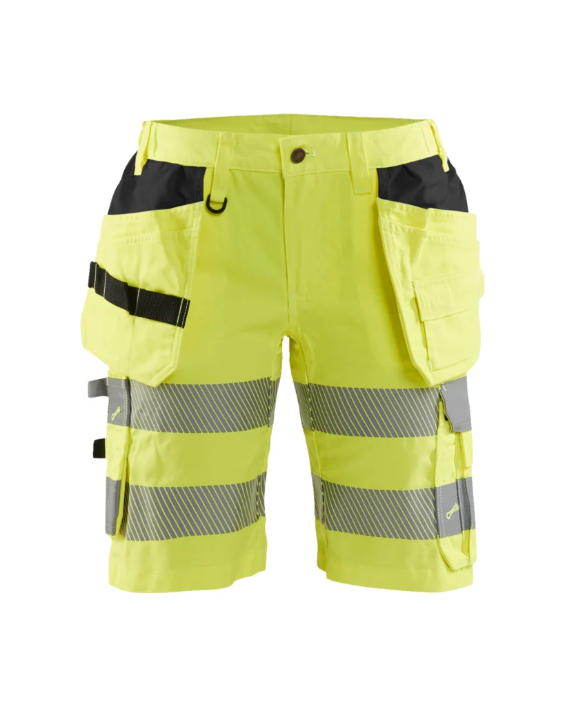 Dame High Vis Shorts med stretch