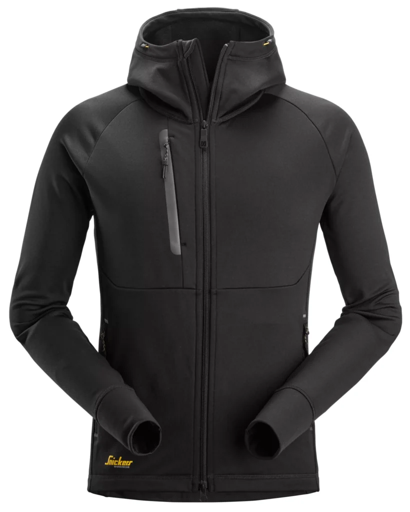 FlexiWork, Polartec® Power Stretch® hættetrøje med lang lynlås