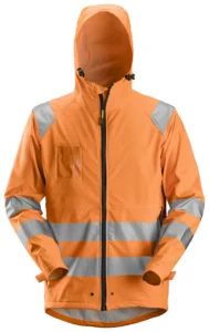 High-Vis PU regnjakke, klasse 3