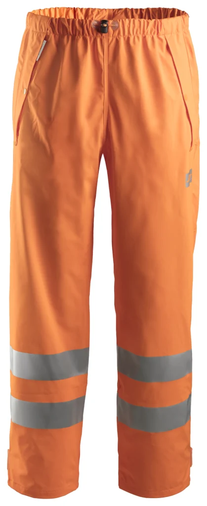 High-Vis PU regnbukser, klasse 2