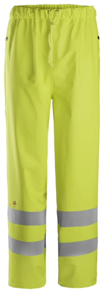 ProtecWork, flammehæmmende High-Vis regnbukser PU, klasse 2