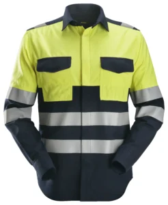ProtecWork, flammehæmmende High-Vis langærmet skjorte, klasse 1