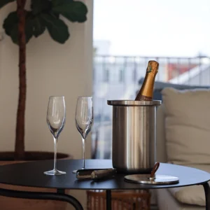 SACKit Wine Cooler Stainless Steel + Lamp Oslo