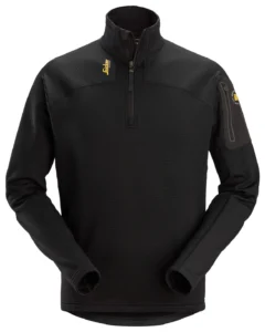 Body Mapping Microfleece pullover med kort lynlås