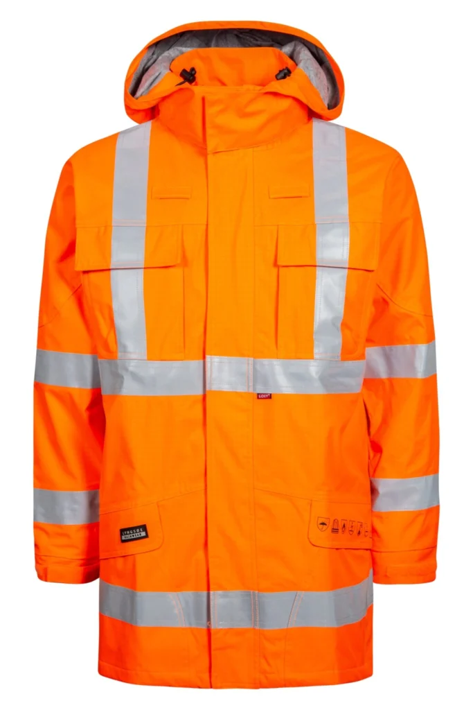 Multinorm Hi-Vis jakke i kraftig rivfast kvalitet med foer