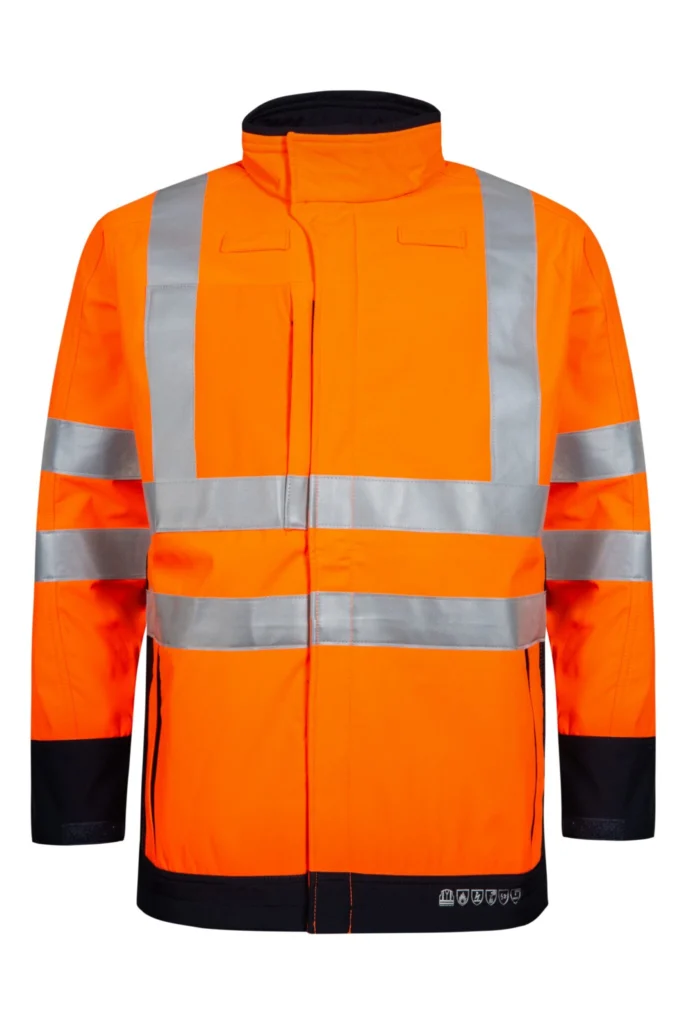 Multinorm Hi-Vis softshell jakke i 3-lags kvalitet