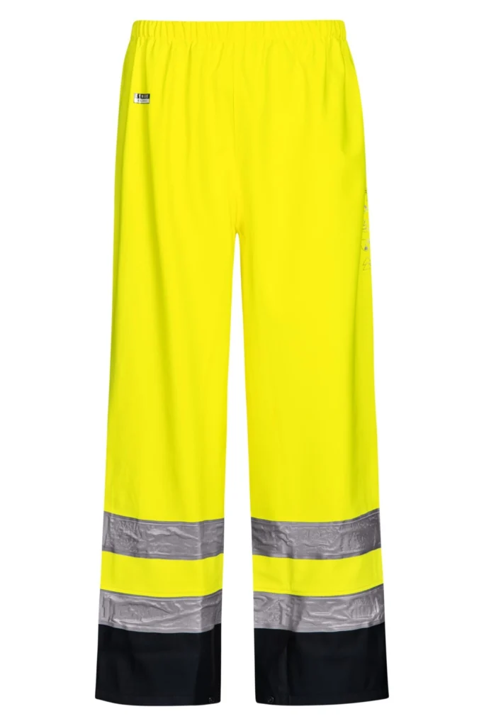 Multinorm Hi-Vis bukser i ekstra kraftig PVC kvalitet