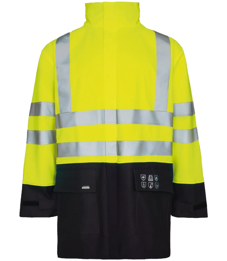 Multinorm Hi-Vis jakke i ekstra kraftig PVC kvalitet