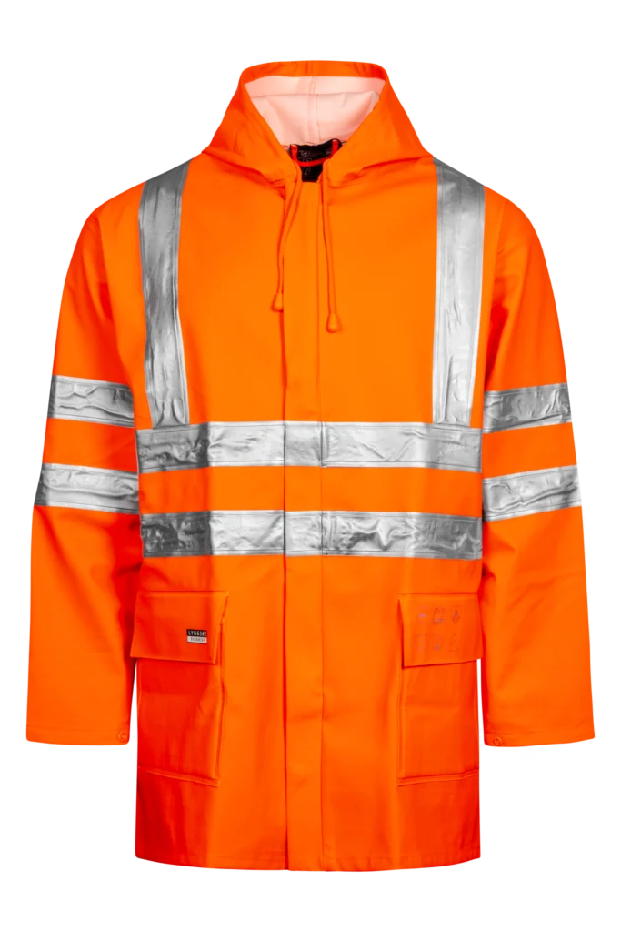 Multinorm Hi-Vis jakke i ekstra kraftig PVC kvalitet