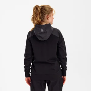 Entire dame sweat cardigan med hætte