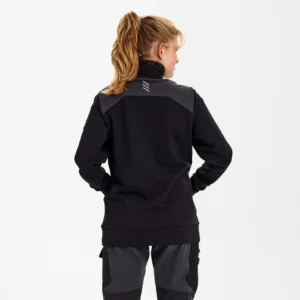 Entire dame sweat cardigan med krave