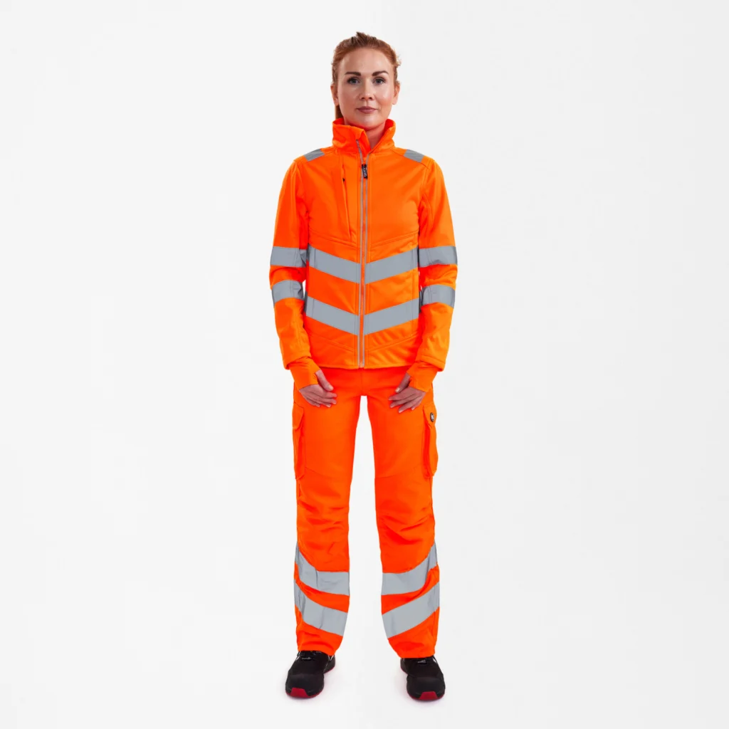 Safety dame softshelljakke