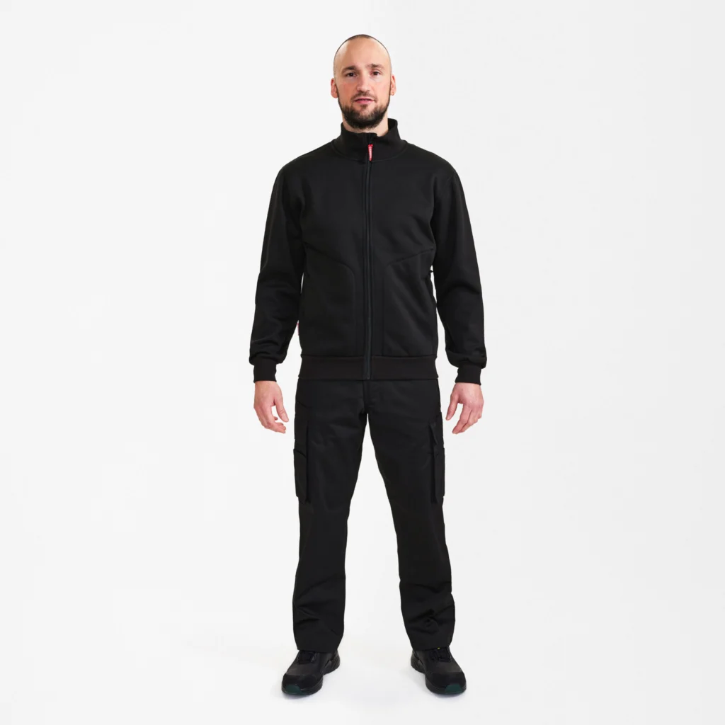 Extend sweatshirt med høj krave