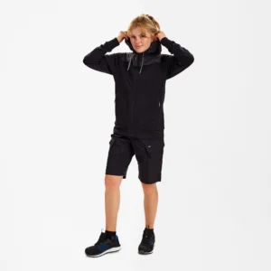 Entire dame sweat cardigan med hætte