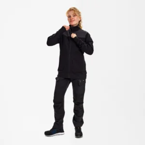 Entire dame sweat cardigan med krave