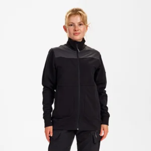 Entire dame sweat cardigan med krave