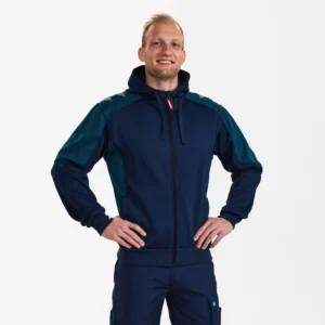 Galaxy sweat cardigan med hætte