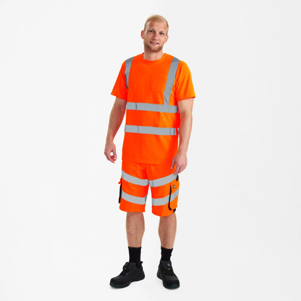 Safety T-shirt med brystlomme
