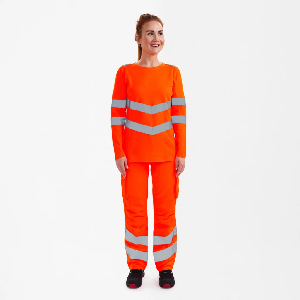 Safety dame langærmet T-shirt